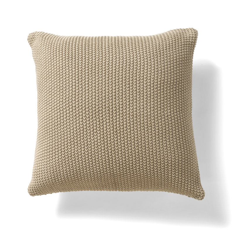 Housse de coussin en coton de couleur nautique, Or pâle