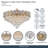 Regalia 21-Light Crystal Chandelier - Gold