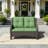 Meikel 49'' Wide Straight Wicker Loveseat with Cushions-700311642
