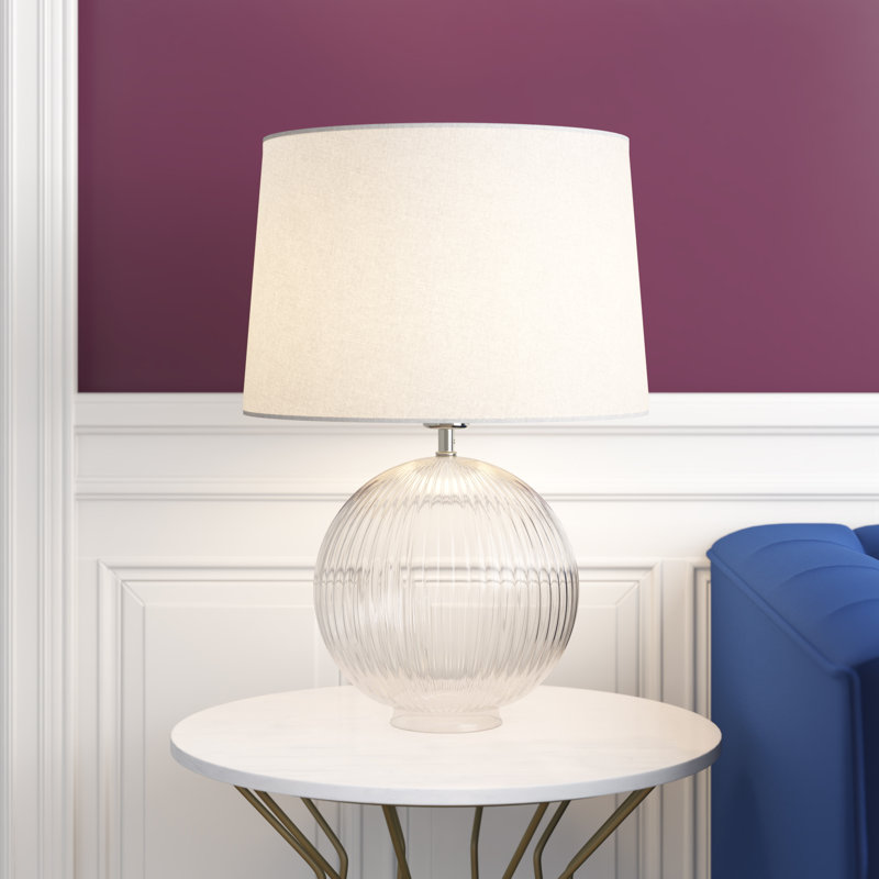 Caleigh Glass Lamp Base Lamp, Clear