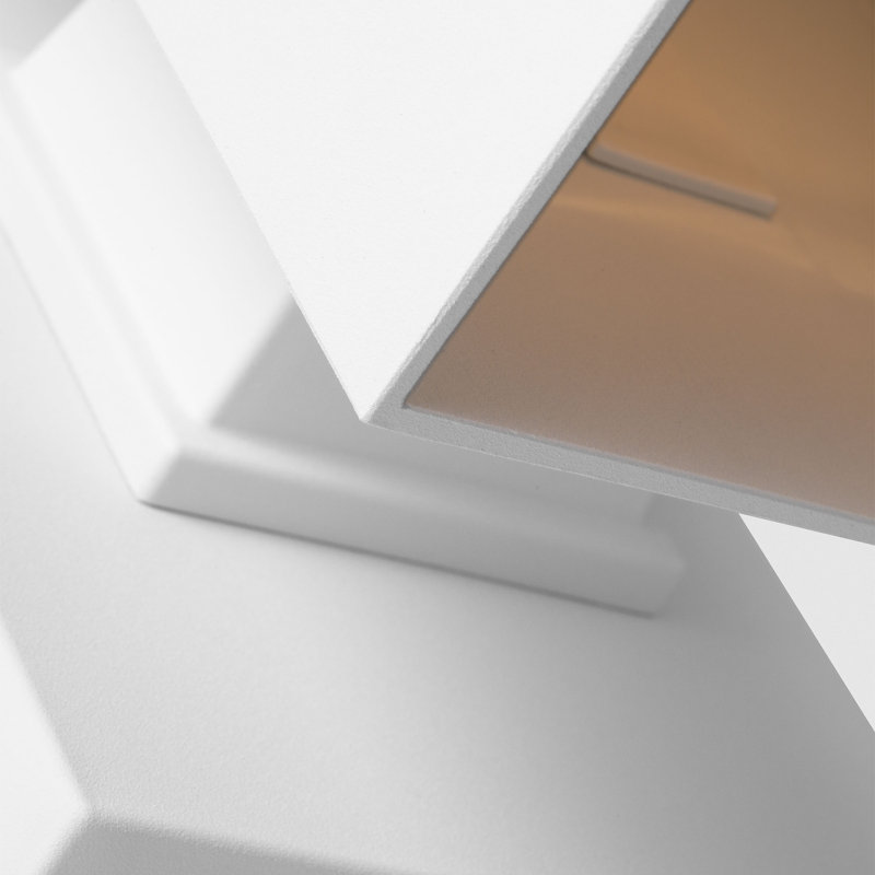 Rookwood Sean Lavin Pohl Outdoor Fixture In Outdoor Textured White Finish, 1 Light, 7" H x 5" W x 7.75" D