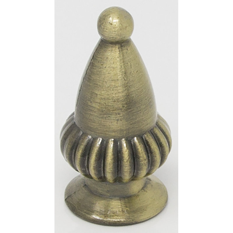 Faîteau de lampe de gland Abrey, Laiton antique