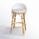 Tabouret de comptoir à dossier bas Ellie