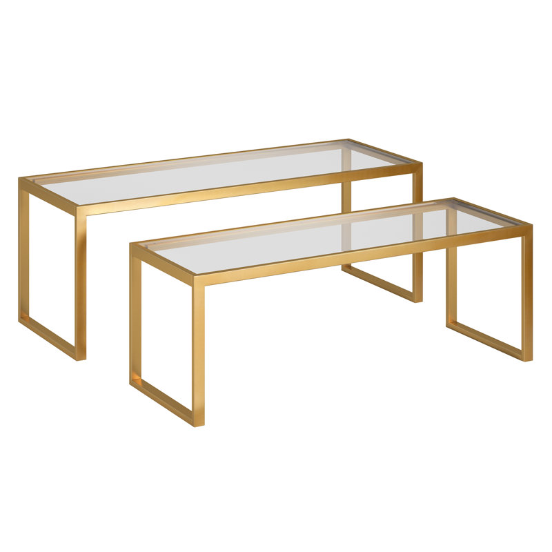 Sled Coffee Table, Gold