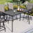 Rectangular Outdoor Bar Table Umbrella Hole , 67 " W 35 " D-1339497674