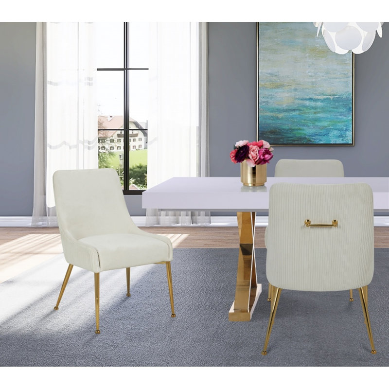 Chaise de salle à manger Elidet, Beige
