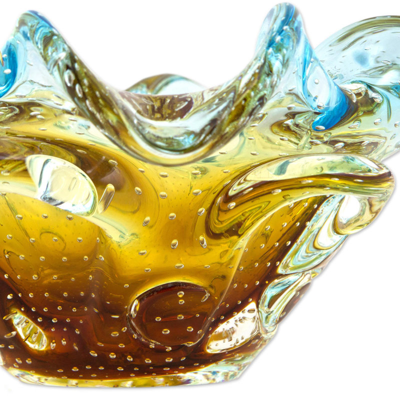 Handmade Glass Decorative Bowl