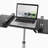 Techni Mobili Folding Table Laptop Cart, Graphite