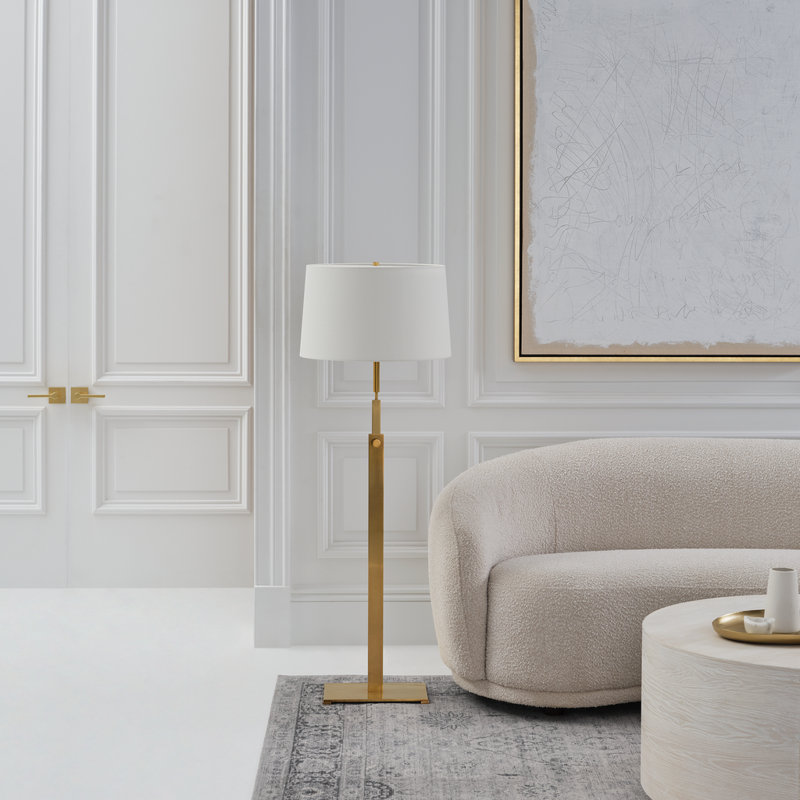 Cadmus Floor Lamp, Antique Brass