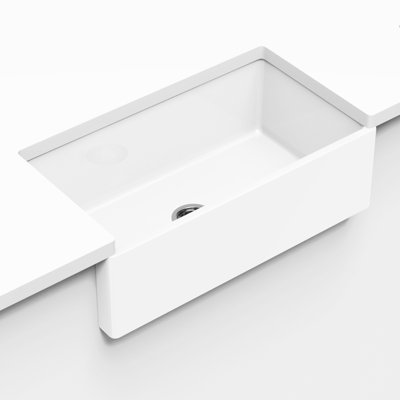 VELANSO Velaro Farmhouse Apron Front Kitchen Sink 33 Inch Single Bowl, 33"x18"x10"