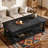 Farmhouse Lift Top Coffee Table Hidden Storage Trays Fixed Shelf-684071813-684071808