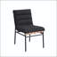 Chaise de salle à manger Boucle avec détails en similicuir cognac et pieds en fer noir-130154119-130154122