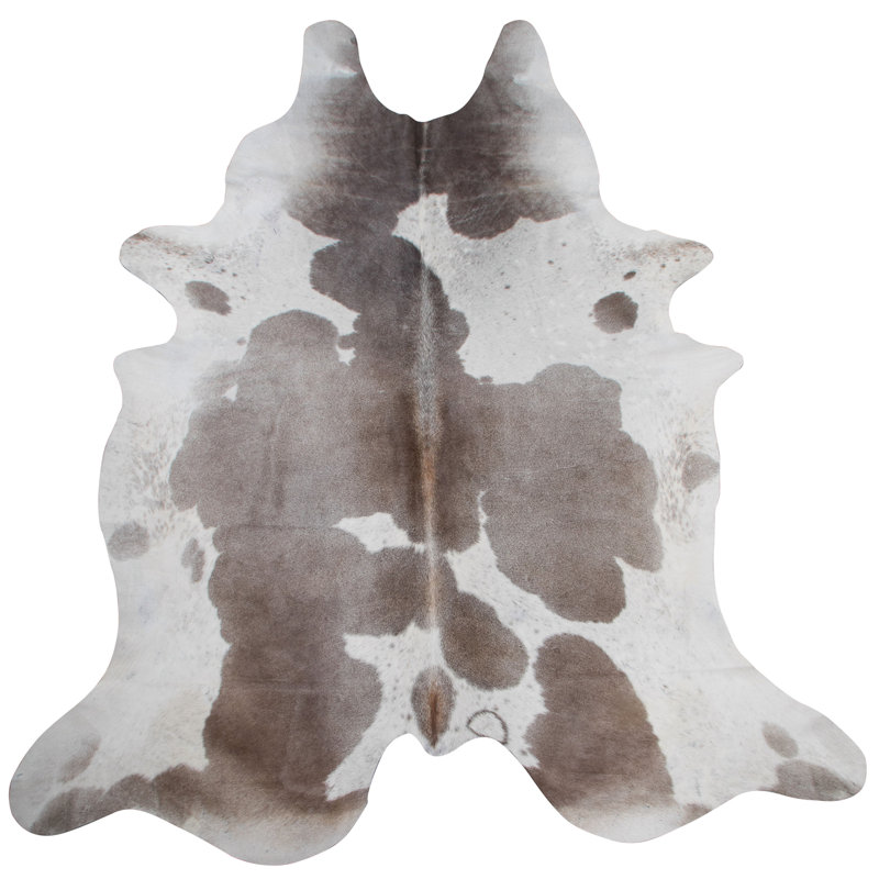 Tapis intérieur / extérieur gris en peau de vache Soule