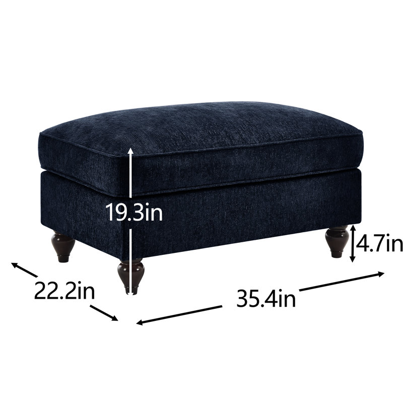 Chenille bleue avec soutien lombaire doux et volants élégants, segmenté, dossier à coussin incurvé, conception en forme de L conforme au corps, soutien du dos à fleurs, volants pour le look, configuration du lit