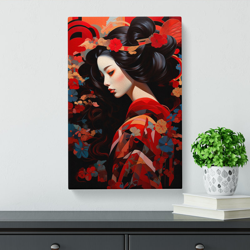 Geisha Orphism - Wrapped Canvas