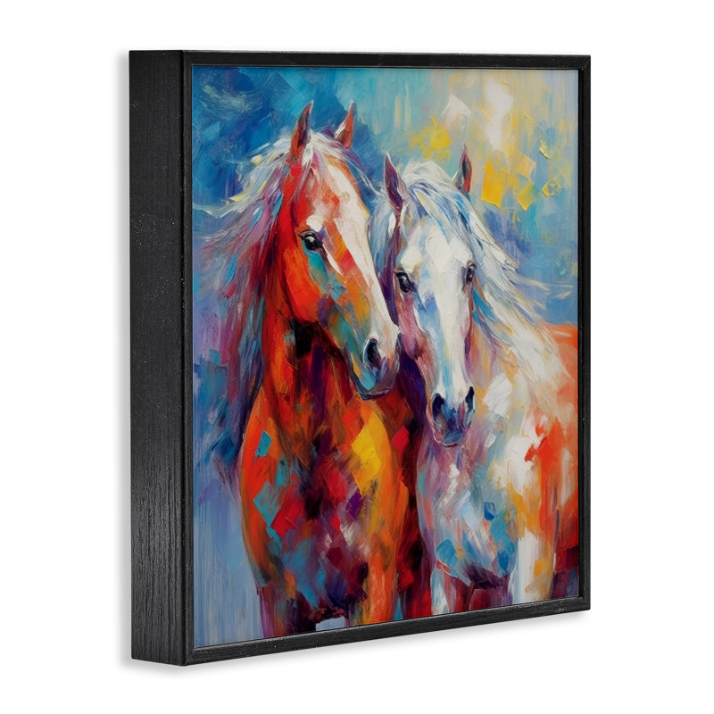 Abstrait abstrait brossé, art de la giclée par Irena Orlov, H 12 po x l 12 po, Giclée encadrée noir minuit