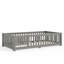 Lit simple avec garde-corps et porte pour enfants, gris-1455257491-1455257492