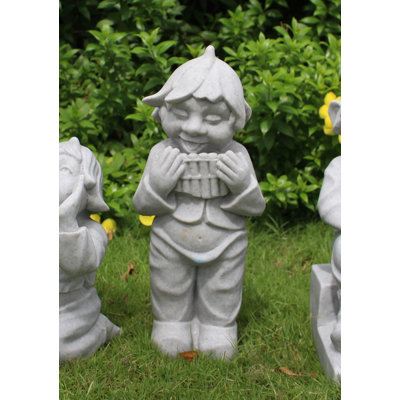  Flute Playing Pixie Statue