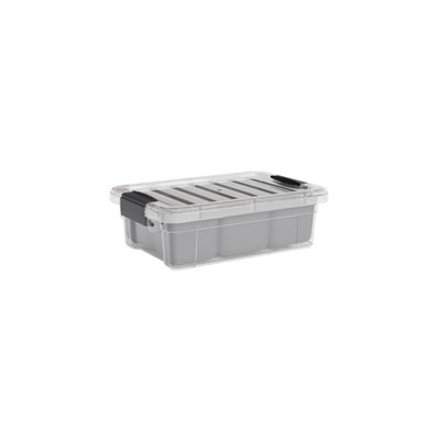  Mini Clear Storage Bin with Lid, 1.27 Qt. Plastic Organizing Storage Box for Home,18 Pack