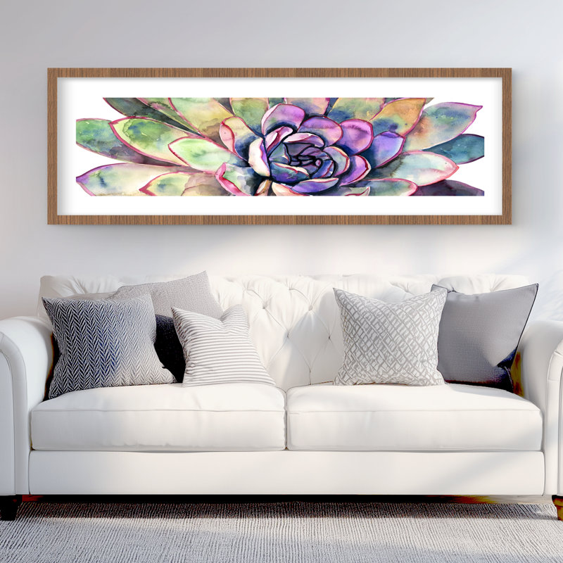Multicolored Succulent - Exotic Bedroom Framed Print Decor