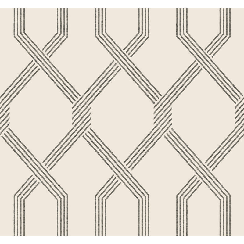 Palisade Geometric Wallpaper Double Roll, Black