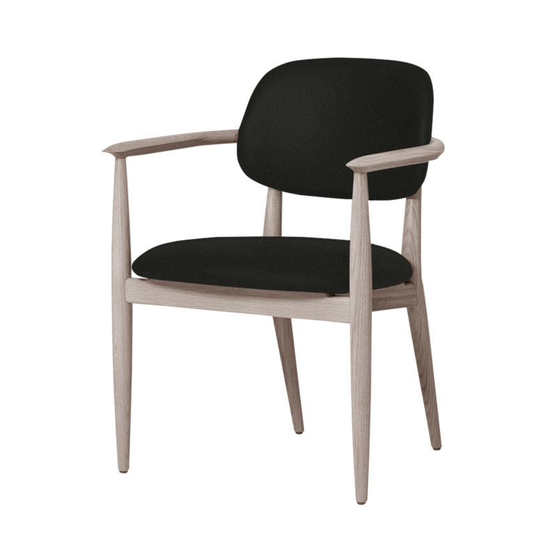 Chaise Slow de Space Copenhagen, Chêne naturel, Nouveau vert Newcastle 35