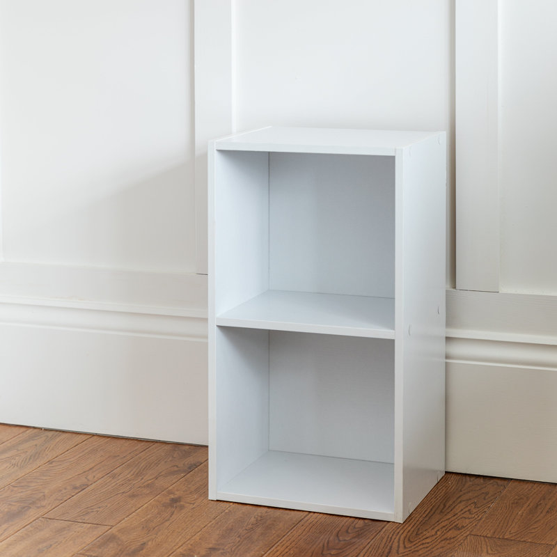 Northville 30cm W Cube Bookcase, (2 Shelves) 21.25"H x 11.811"W x 9.25"D.