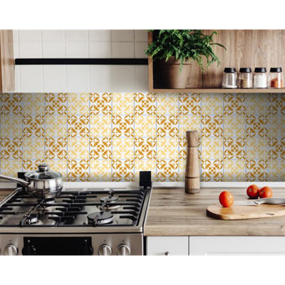 5'' W x 5'' L Vinyl Peel and Stick Field Tile