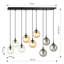 Cadesha 9 - Light Black Cluster Pendant-1108361596