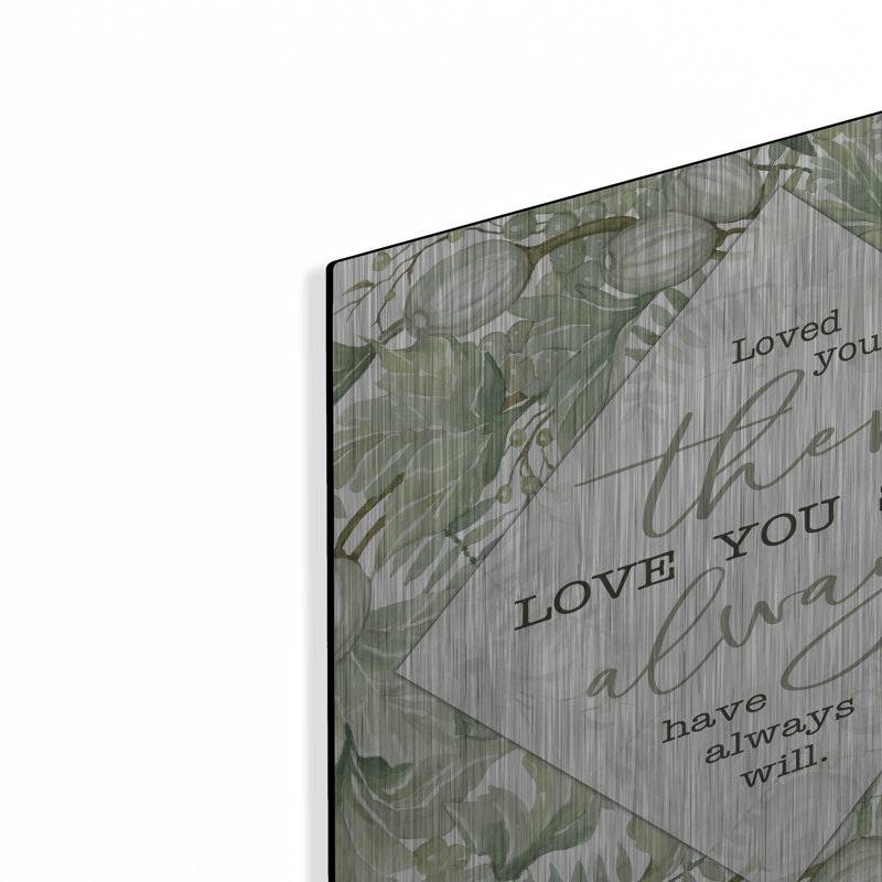 «Love You» par Cindy Jacobs, art mural en métal, H 12 po x l 12 po
