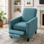 Fauteuil inclinable rembourré 27,5 po avec pieds en bois d'hévéa-122000944-130363517