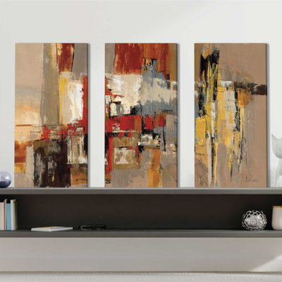 Melody For Guitar And Sax - 3 Piece Wrapped Canvas Print