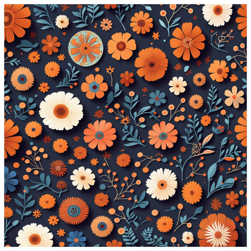 Rideaux à motif floral et voilages à motif floral - 1 panneau, Blockout, 50 po x 80 po - 1 panneau