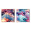 Cordaryl - Ensemble de 2 collages carrés abstraits-101852262-101852263
