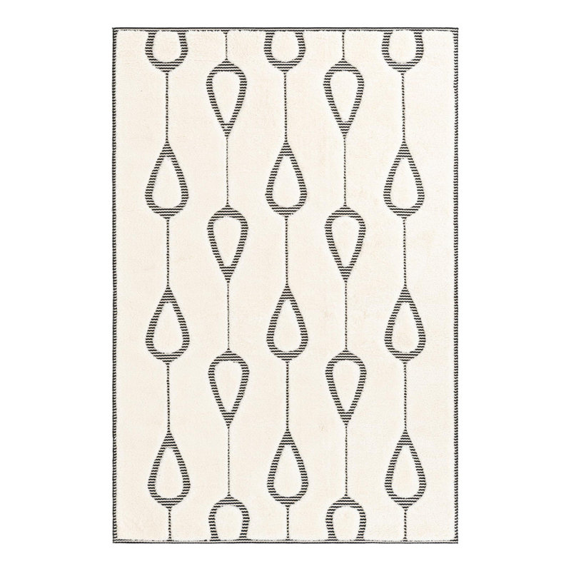 Corrigan Studio® Lines Raheesa Rug, Rectangle 5'3" x 8'