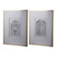 Ensemble de 2 fausses crayons, art mural