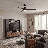 Ameeyah 52" 3 - Blade LED Standard Ceiling Fan in Brushed Nickel with Remote Control and Light Kit Included-548249359