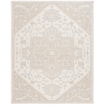 Lauren Ralph Lauren Percy Hand Tufted Wool/Cotton Oriental Rug in Ivory/Beige