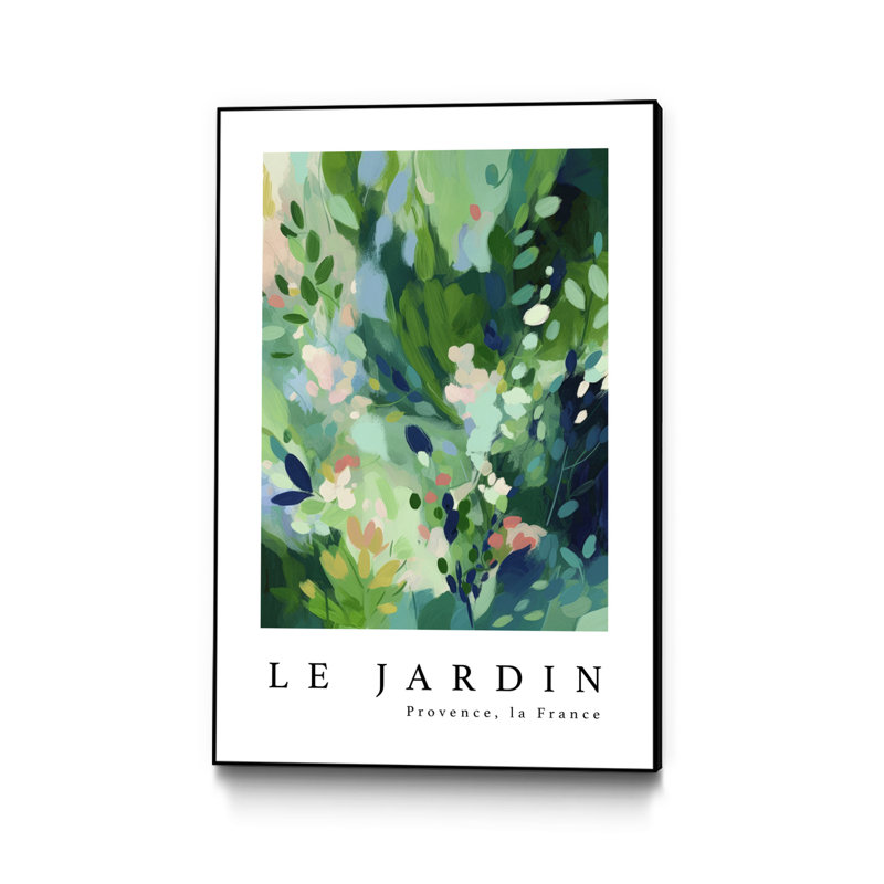 Le Jardin' Framed Canvas
