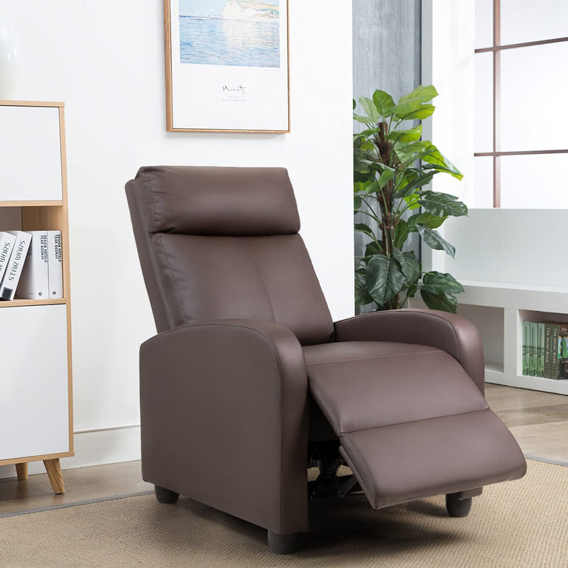 Fauteuil inclinable pour le salon - Canapé inclinable de cinéma maison réglable avec coussin de siège épais, structure en acier robuste et mécanisme d'inclinaison en douceur, assemblage facile