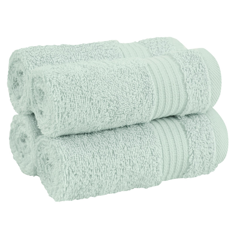 Ensemble de débarbouillettes 100% coton turque, 4 pièces de chiffon doux et absorbant, Menthe