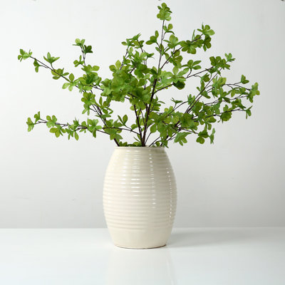 Approx. High Off White Ceramic Coil Pot