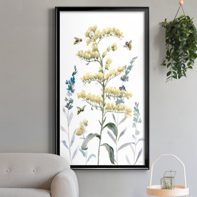 Bumble Bee Garden I - peinture sur toile encadrée