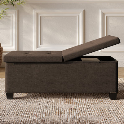 Vérrant Fabric Storage Ottoman Bench
