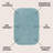 Longe Modern Minimalist Radius Corner Solid Turquoise Indoor/Outdoor Rug-594346820