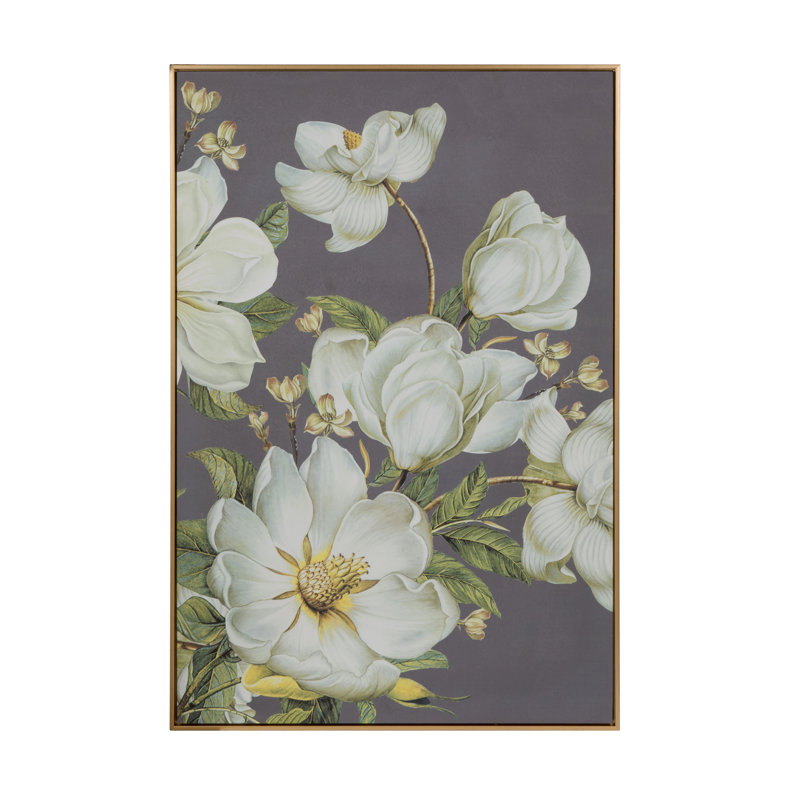 «Blooming Florals», art mural encadré - l 31,5 po x L 1,5 po x H 47 po