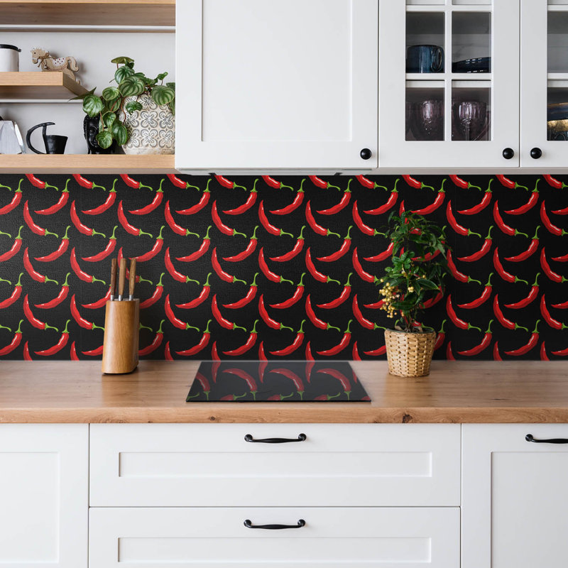 Garnes 50cm x 100cm PVC Field Tile in Red