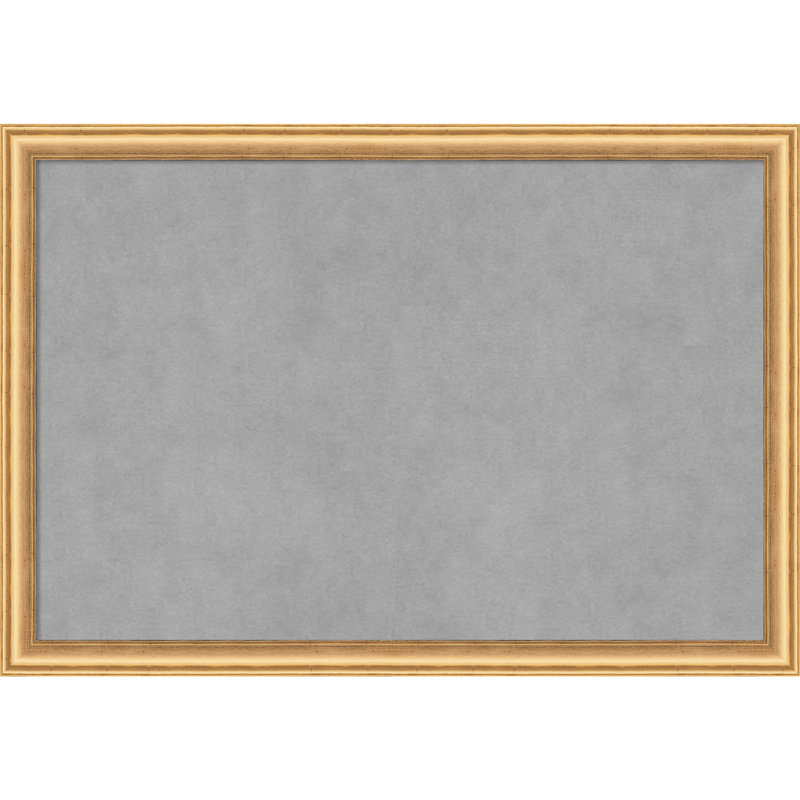Tableau magnétique magnétique en métal, 18" H x 26" W, Or