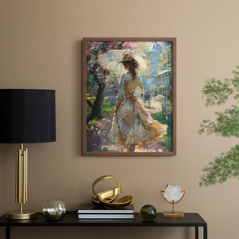 «WOMEN Series DCXCI», reproduction encadrée - bois massif, H 11 po x l 9 po, Noyer