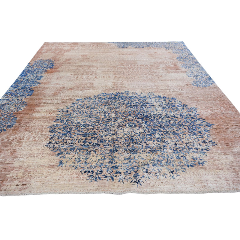 Hand Knotted Wool Area Rug
